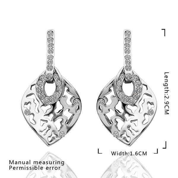 18K GP gold plated jewelry earring nickel free copper rhinestone crystal earrings Chrismas Gift SMTPE484