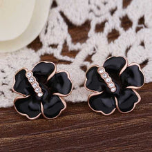 18K GP gold plated jewelry earring nickel free copper rhinestone crystal earrings Chrismas Gift SMTPE514