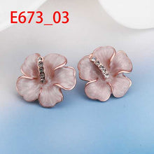18K GP gold plated jewelry earring nickel free copper rhinestone crystal earrings Chrismas Gift SMTPE673