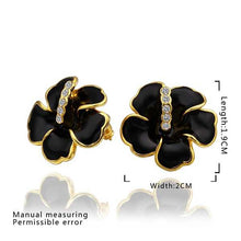 18K GP gold plated jewelry earring nickel free copper rhinestone crystal earrings Chrismas Gift SMTPE512