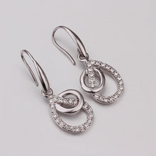 18K GP gold plated jewelry earring nickel free copper rhinestone crystal earrings Chrismas Gift SMTPE414