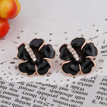 18K GP gold plated jewelry earring nickel free copper rhinestone crystal earrings Chrismas Gift SMTPE514