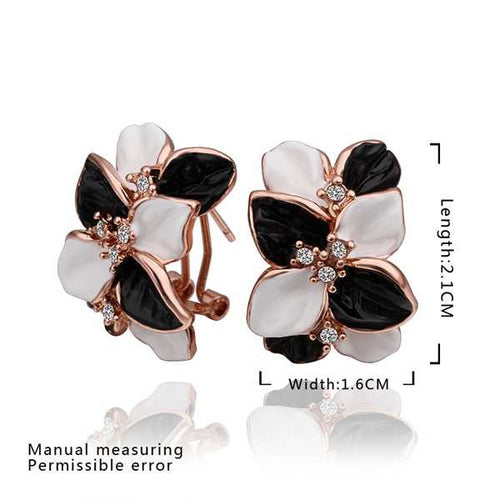 18K GP gold plated jewelry earring nickel free copper rhinestone crystal earrings Chrismas Gift SMTPE472