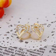 18K GP gold plated jewelry earring nickel free copper rhinestone crystal earrings Chrismas Gift SMTPE452