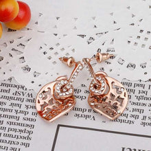 18K GP gold plated jewelry earring nickel free copper rhinestone crystal earrings Chrismas Gift SMTPE483