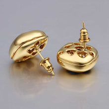 18K GP gold plated jewelry earring nickel free copper rhinestone crystal earrings Chrismas Gift SMTPE475