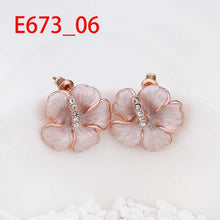 18K GP gold plated jewelry earring nickel free copper rhinestone crystal earrings Chrismas Gift SMTPE673