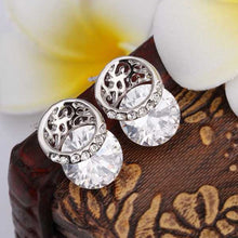 18K GP gold plated jewelry earring nickel free copper rhinestone crystal earrings Chrismas Gift SMTPE506