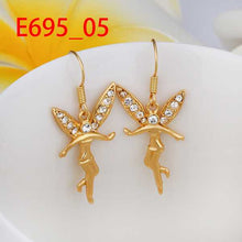 18K GP gold plated jewelry earring nickel free copper rhinestone crystal earrings Chrismas Gift SMTPE695