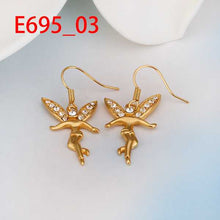 18K GP gold plated jewelry earring nickel free copper rhinestone crystal earrings Chrismas Gift SMTPE695