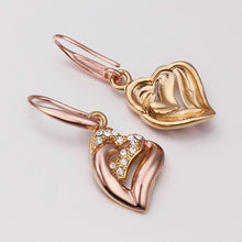 18K GP gold plated jewelry earring nickel free copper rhinestone crystal earrings Chrismas Gift SMTPE409