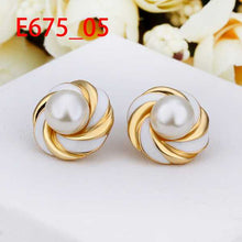 18K GP gold plated jewelry earring nickel free copper rhinestone crystal earrings Chrismas Gift SMTPE675