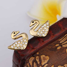 18K GP gold plated jewelry earring nickel free copper rhinestone crystal earrings Chrismas Gift SMTPE481