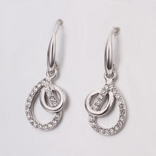 18K GP gold plated jewelry earring nickel free copper rhinestone crystal earrings Chrismas Gift SMTPE414