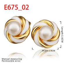18K GP gold plated jewelry earring nickel free copper rhinestone crystal earrings Chrismas Gift SMTPE675