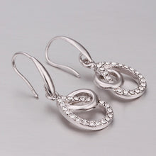 18K GP gold plated jewelry earring nickel free copper rhinestone crystal earrings Chrismas Gift SMTPE414