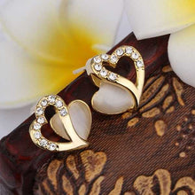18K GP gold plated jewelry earring nickel free copper rhinestone crystal earrings Chrismas Gift SMTPE452
