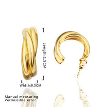 18K GP gold plated jewelry earring nickel free copper rhinestone crystal earrings Chrismas Gift SMTPE461