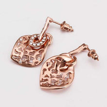 18K GP gold plated jewelry earring nickel free copper rhinestone crystal earrings Chrismas Gift SMTPE483