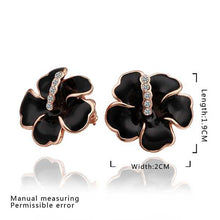 18K GP gold plated jewelry earring nickel free copper rhinestone crystal earrings Chrismas Gift SMTPE514