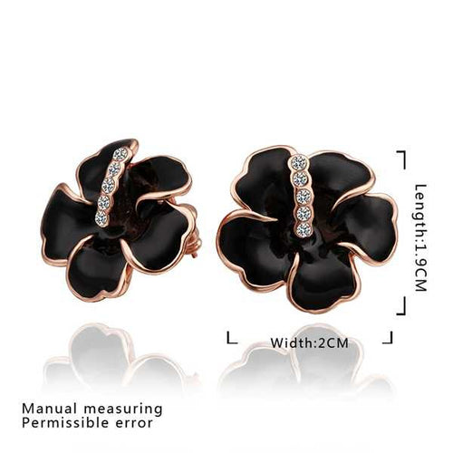 18K GP gold plated jewelry earring nickel free copper rhinestone crystal earrings Chrismas Gift SMTPE514