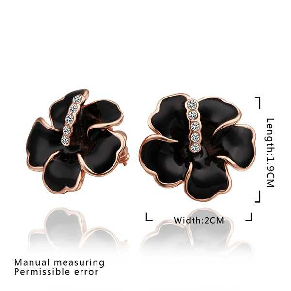 18K GP gold plated jewelry earring nickel free copper rhinestone crystal earrings Chrismas Gift SMTPE514