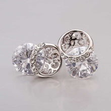 18K GP gold plated jewelry earring nickel free copper rhinestone crystal earrings Chrismas Gift SMTPE506