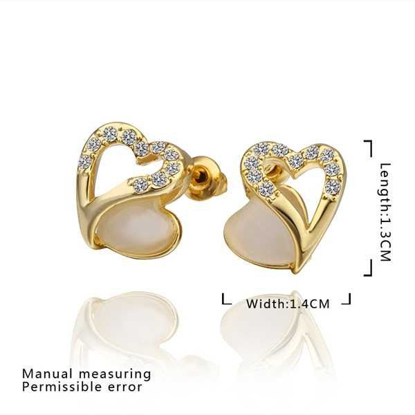 18K GP gold plated jewelry earring nickel free copper rhinestone crystal earrings Chrismas Gift SMTPE452