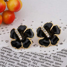 18K GP gold plated jewelry earring nickel free copper rhinestone crystal earrings Chrismas Gift SMTPE512