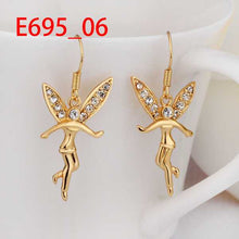 18K GP gold plated jewelry earring nickel free copper rhinestone crystal earrings Chrismas Gift SMTPE695