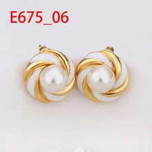 18K GP gold plated jewelry earring nickel free copper rhinestone crystal earrings Chrismas Gift SMTPE675