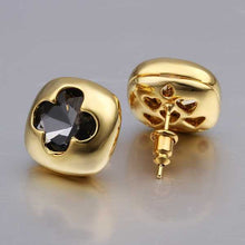 18K GP gold plated jewelry earring nickel free copper rhinestone crystal earrings Chrismas Gift SMTPE475