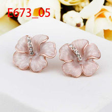 18K GP gold plated jewelry earring nickel free copper rhinestone crystal earrings Chrismas Gift SMTPE673