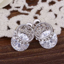 18K GP gold plated jewelry earring nickel free copper rhinestone crystal earrings Chrismas Gift SMTPE506