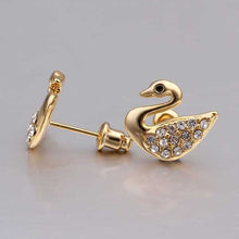 18K GP gold plated jewelry earring nickel free copper rhinestone crystal earrings Chrismas Gift SMTPE481