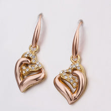 18K GP gold plated jewelry earring nickel free copper rhinestone crystal earrings Chrismas Gift SMTPE409