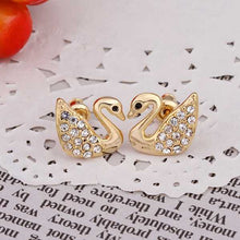 18K GP gold plated jewelry earring nickel free copper rhinestone crystal earrings Chrismas Gift SMTPE481