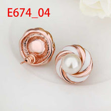 18K GP gold plated jewelry earring nickel free copper rhinestone crystal earrings Chrismas Gift SMTPE674