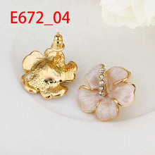 18K GP gold plated jewelry earring nickel free copper rhinestone crystal earrings Chrismas Gift SMTPE672