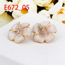 18K GP gold plated jewelry earring nickel free copper rhinestone crystal earrings Chrismas Gift SMTPE672