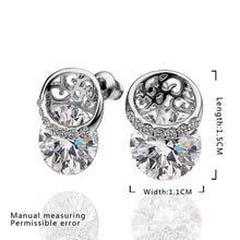 18K GP gold plated jewelry earring nickel free copper rhinestone crystal earrings Chrismas Gift SMTPE506