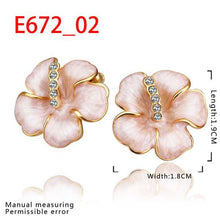18K GP gold plated jewelry earring nickel free copper rhinestone crystal earrings Chrismas Gift SMTPE672