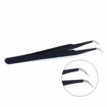 2 pcs Black Nail Art Acrylic Gel Picking Tool Rhinestones Gem Decor Black Eyelash Tweezers Hot Selling