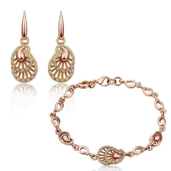 18K Gold Plating jewelry set ruby jewelry SMTPS271