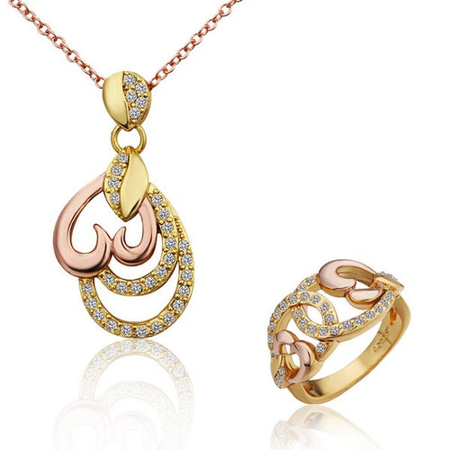 18k gold plated jewelry sets joias SMTPS219